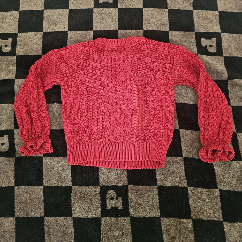 GAP Vibrant Red Textured Sweater